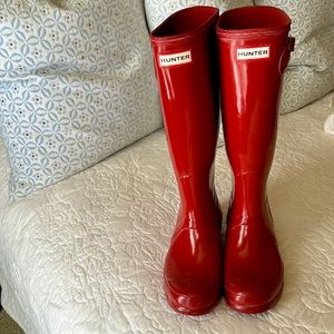 Hunter Boots red US 7